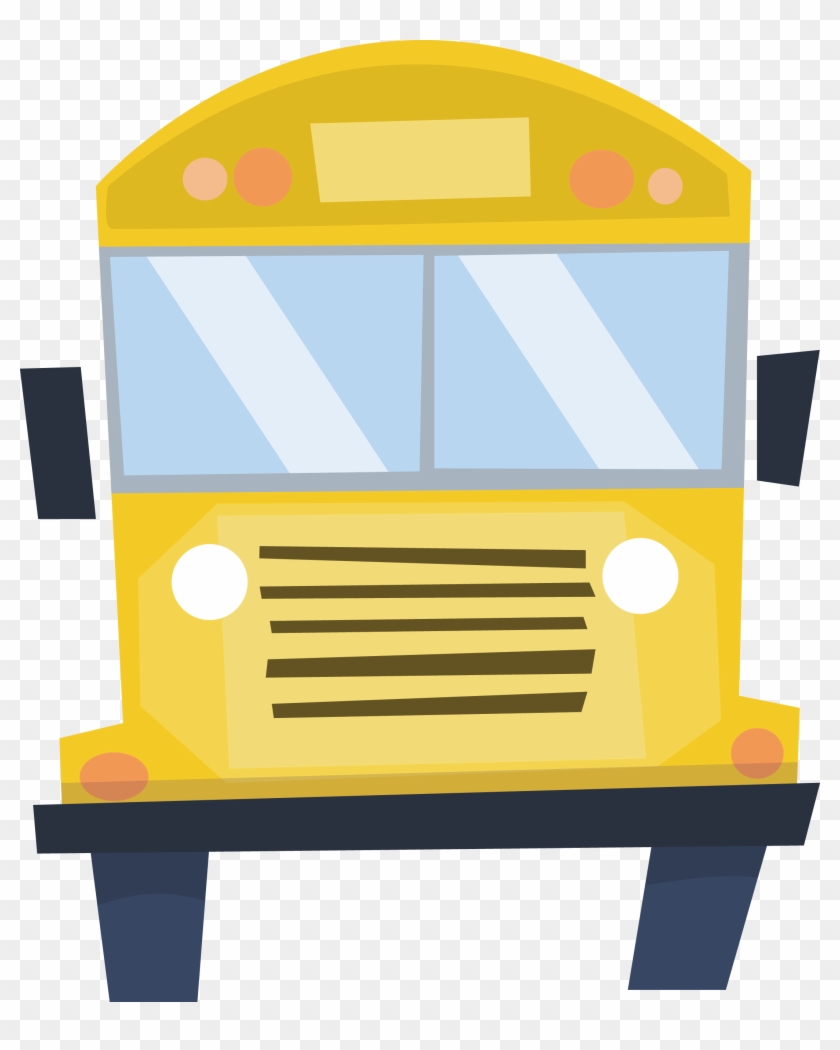 Vector Cartoon Bus Front - 巴士 卡通 正面 #1011263