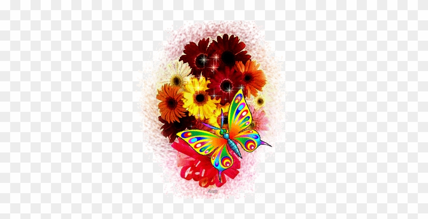 Animated Flowers - All Flower Glitter Animated Gif #1011506
