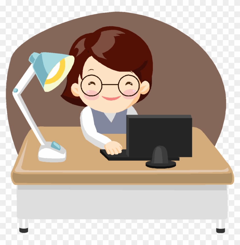 Stuff Of Nightmares - Cartoon Working In Office #1011844