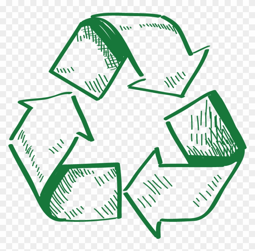 Recycle Logo Sketch - Recycle Sketch #1012140