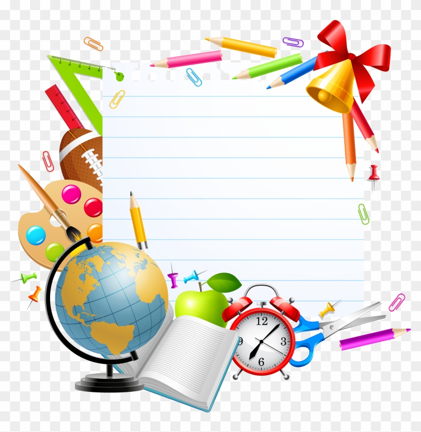 Paper Picture Frame School Illustration - Vector Graphics #1012399