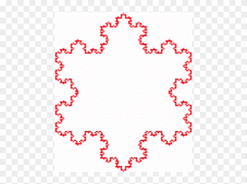 Flocon De Neige Gros Rouge - Courbe De Von Koch #1012402