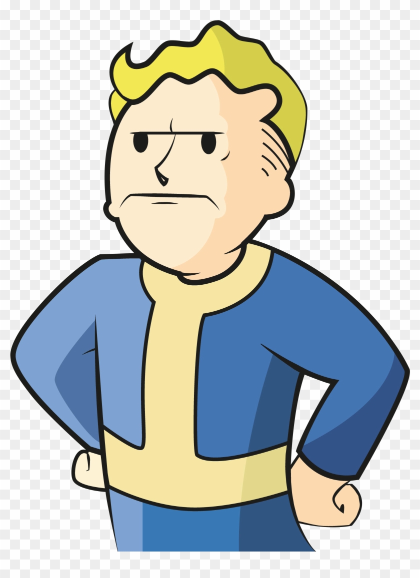 Monday Morning Grumpy Vault-tec Boy - Fallout 4 Vault Boy Mad #1012450