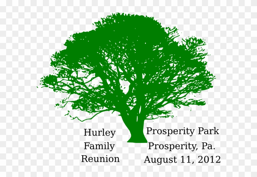 Free Family Reunion Tree Template - Black And White Tree Clipart #1012825