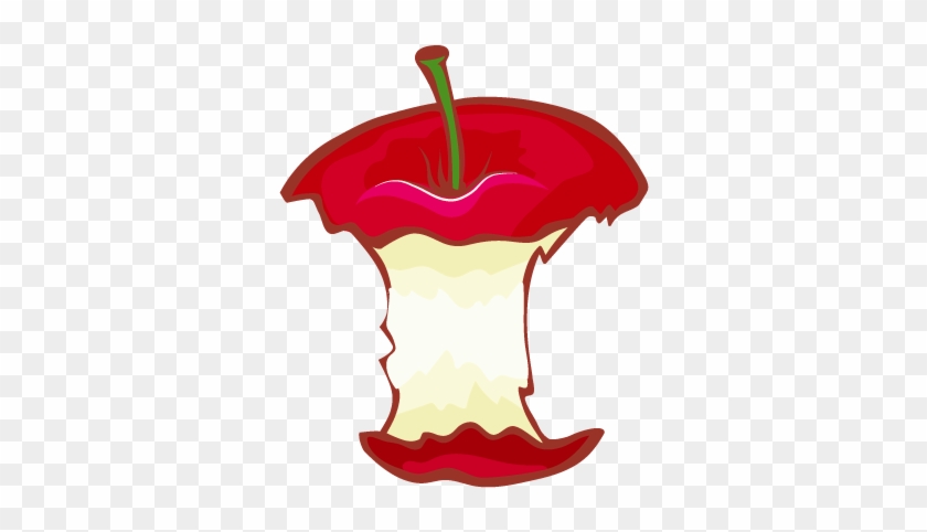 Draw Step By Step - Draw A Apple Core #1012970