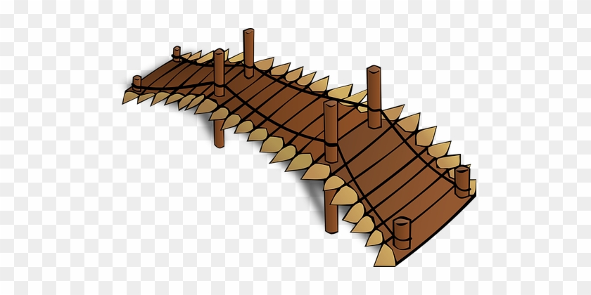 Bridge Construction Wooden Bridge Bridge B - Bridge Clipart #1013353