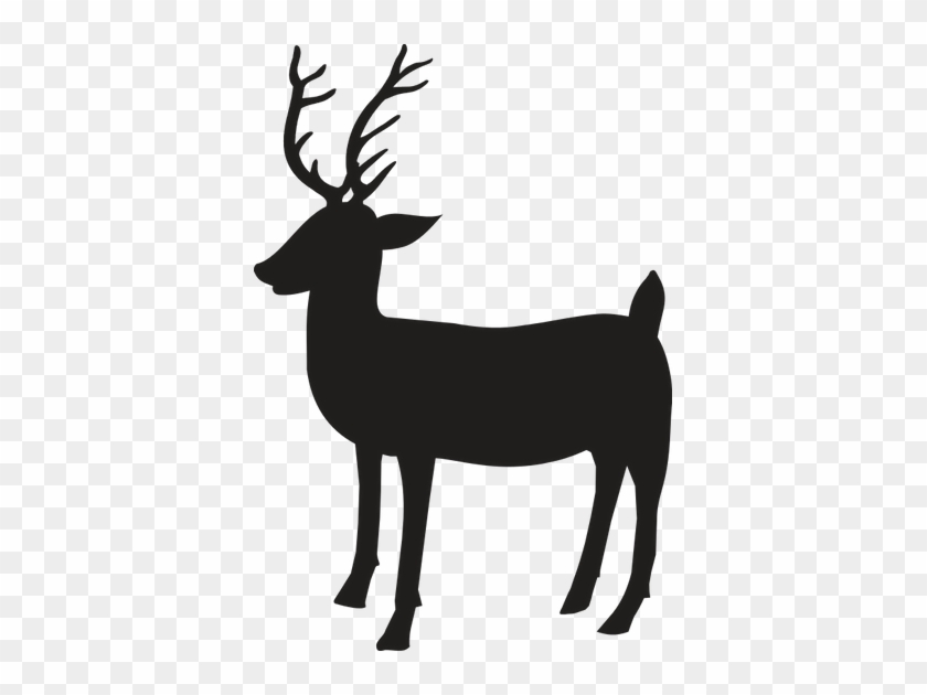 Silhouette Of Reindeer Icon - Silhouette #1013757