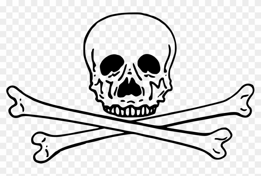 Crossbones Clipart Free For Download - Cross And Bones Png #1014082