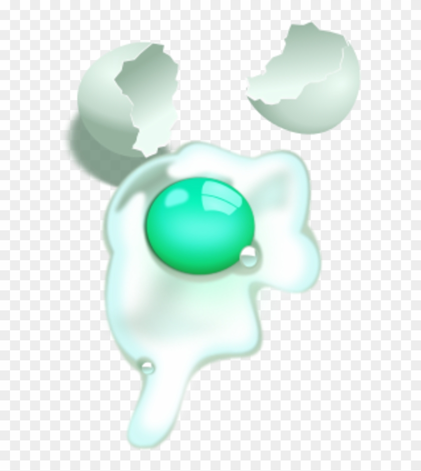 Broken Egg Spilt - Clip Art #1014155