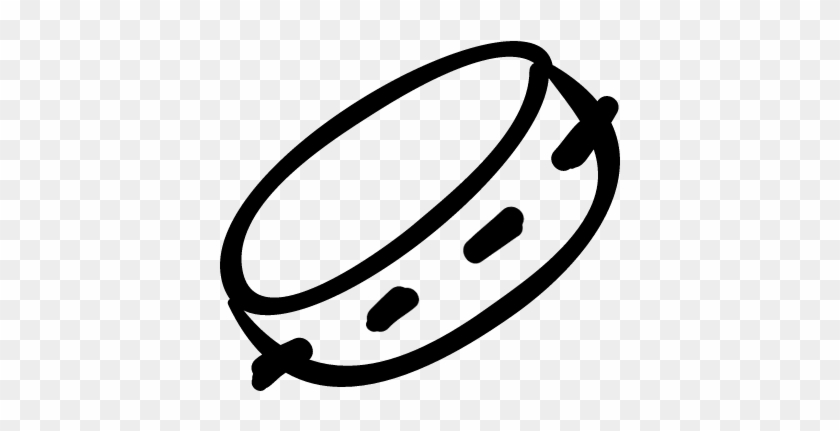Tambourine Hand Drawn Musical Instrument Vector - Musical Toys Icon Png File #1014174
