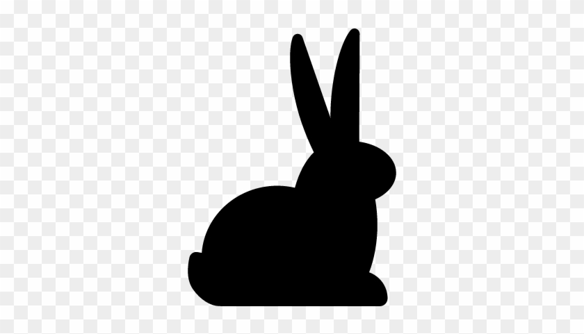 Sitting Rabbit Vector - Rabbit Svg #1014282