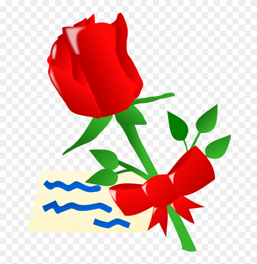 Red Rose Clip Art At Clker - Animated Red Rose Flowers #1014346