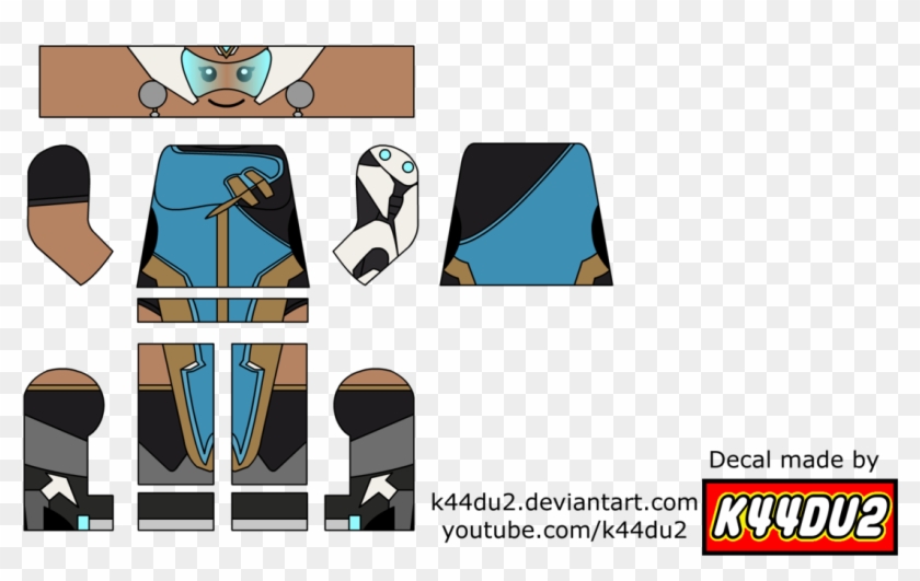 Lego Symmetra Minifig Decal Overwatch By K44du2 - Lego Overwatch Pharah Decal #1014603