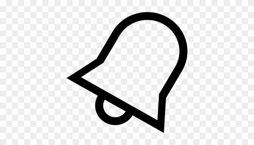 Notification Bell Outline Interface Symbol Vector - Notification Symbol #1014864