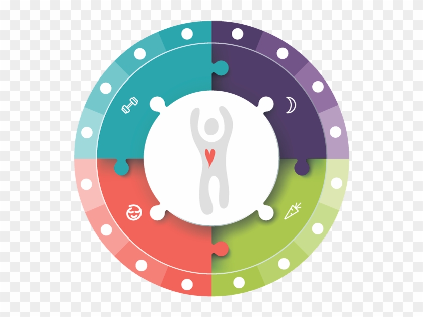 Queit Time Family & Relationships Macros Gut Health - Wheel Of Wellness #1015196