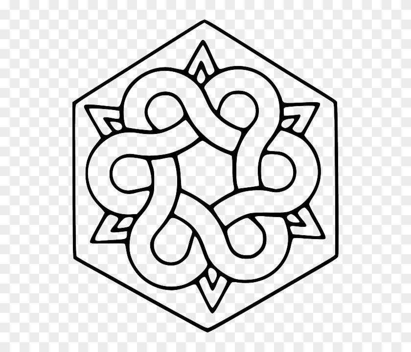 Ornament Outline, Christmas, Curves, Ornamental, Ornament - Decorative Ornament #1015650