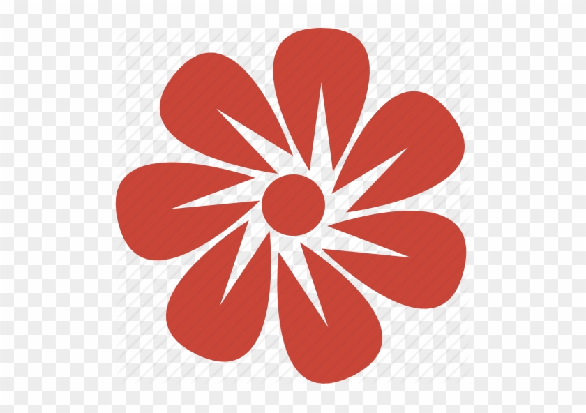 Flower Computer Icons Clip Art - Flower Flat Design Png #1015790