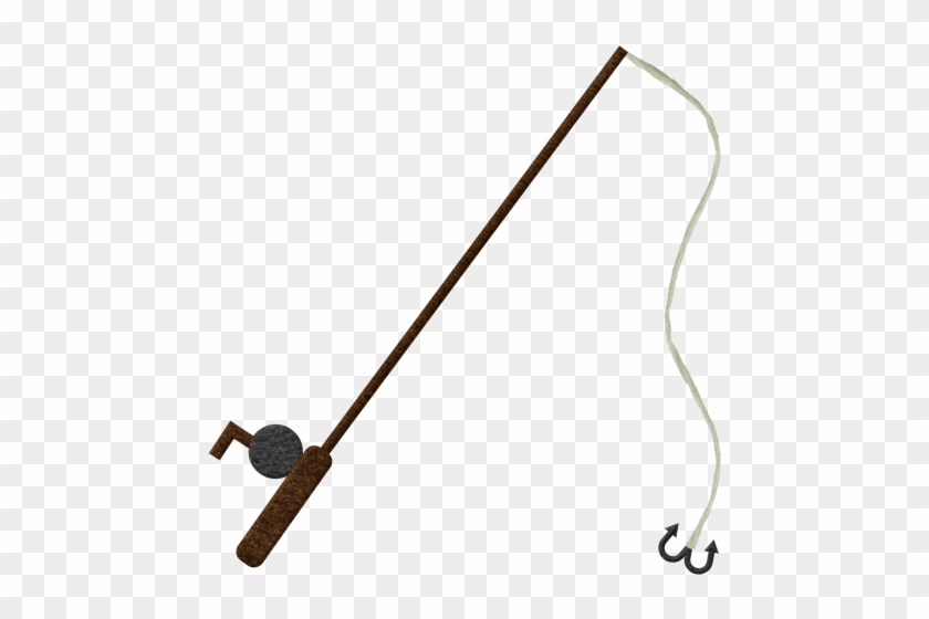 Fish And Fishing Pole Clipart - Fishing Pole And Line #1015866