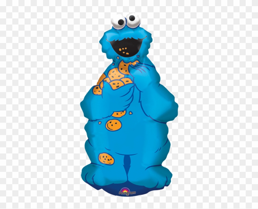 Monster Clipart Body - (airfill Only) Sesame Street Cookie Monster - Mylar #1015948