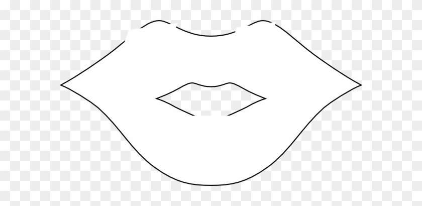Mouth - And - Tongue - Clipart - Black - And - White - White Lips Clipart #1016164