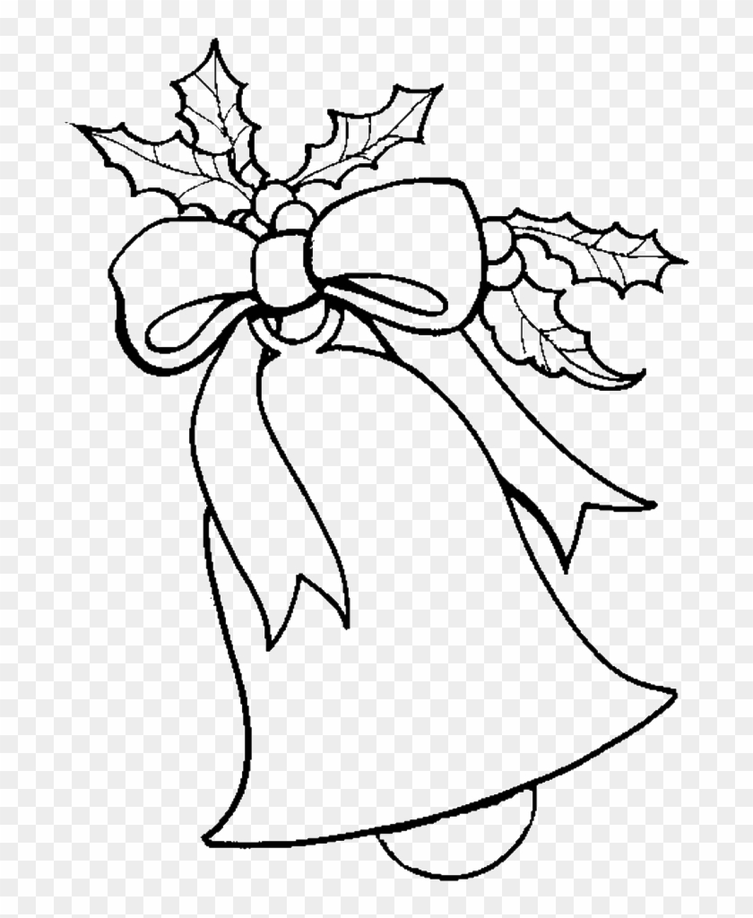 Christmas Bell Who In Young Leaves And Garnished With - نقاشی کریسمس برای کودکان #1016215