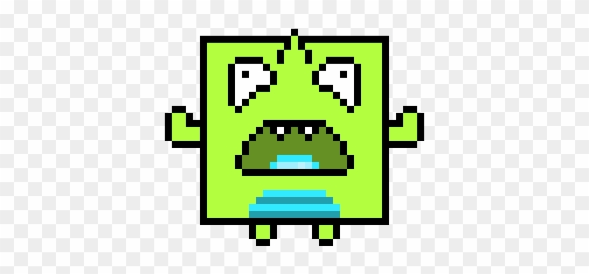 Geometry Dash Cube - Pixel Art #1016216