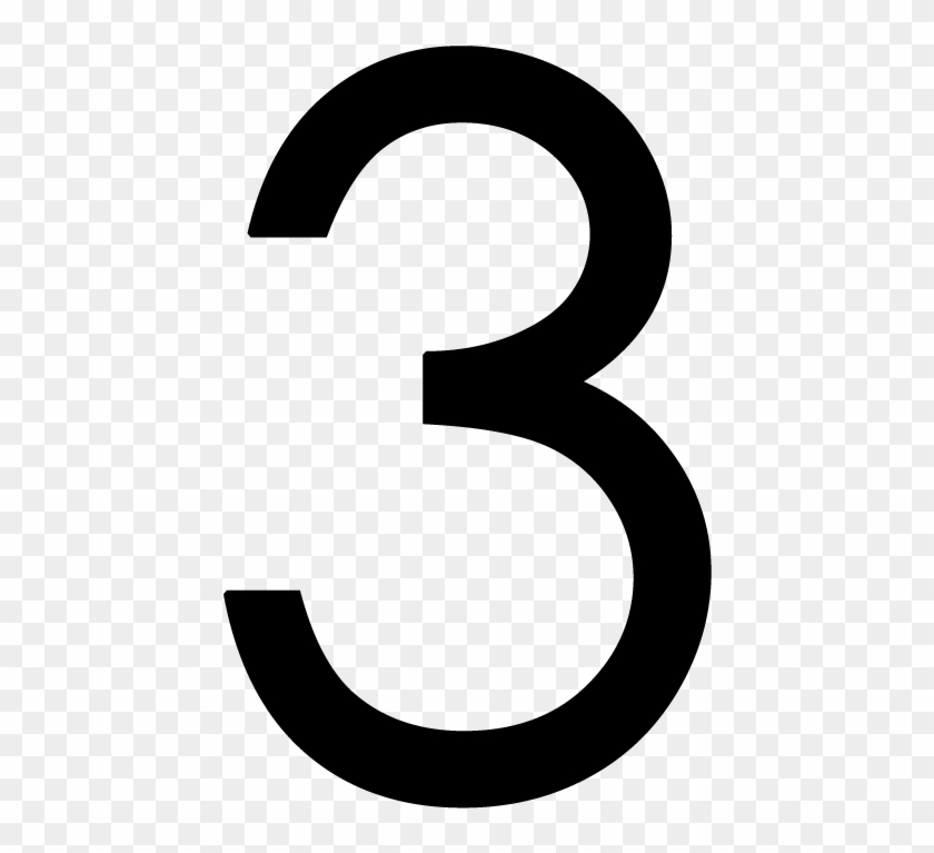 Number Clipart Transparent - Number 3 With No Background #1016391