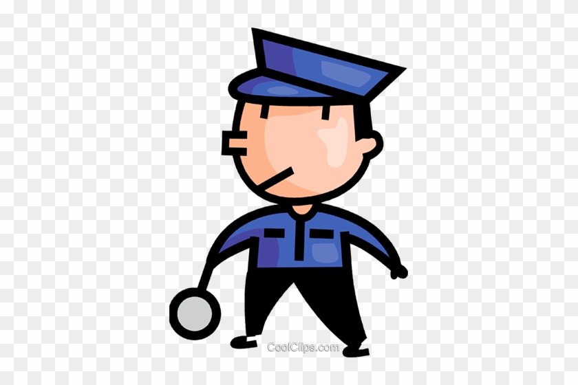 Crossing Guard Royalty Free Vector Clip Art Illustration - Clipart Schülerlotsen #1016694