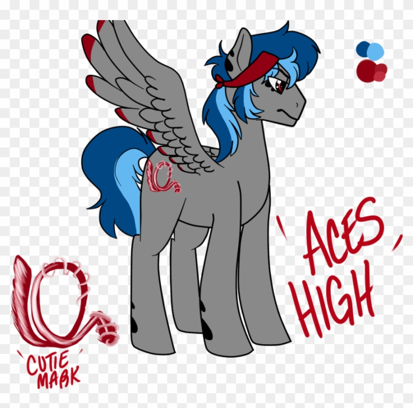 Aces High Mlp Oc By Shootypony - Cartoon #1016732