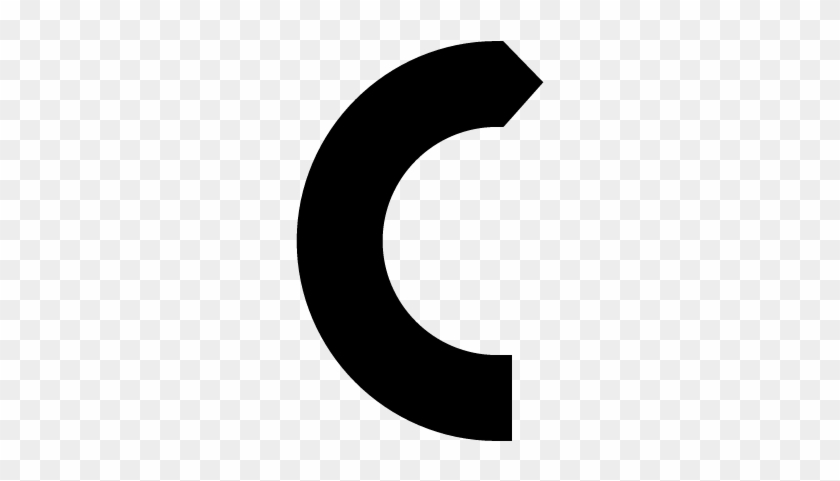 Curve Arrow Vector - Moon Silhouette Clip Art #1017645