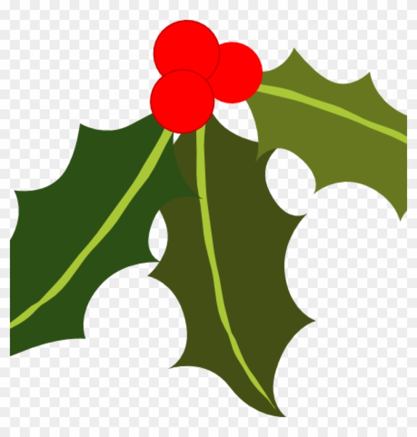 Holly Clipart Holly Clip Art At Clker Vector Clip Art - Deluxe Jungen Mädchen Baby Kleinkind Weihnachten Festlich #1018726