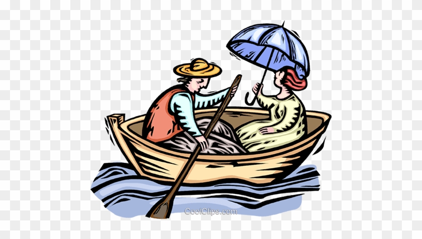 Row Boat Clipart Transparent Background - Man Rowing Boat Clipart #1019019
