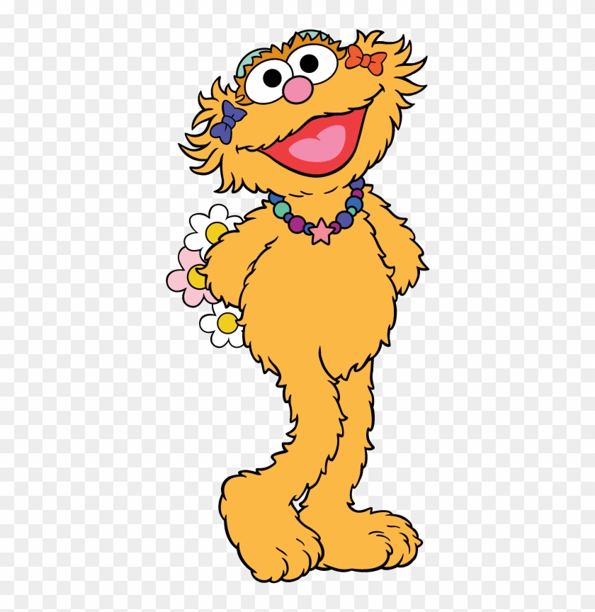 Sesame Street Clipart Abbey - Sesame Street Zoe Clip Art #1019117