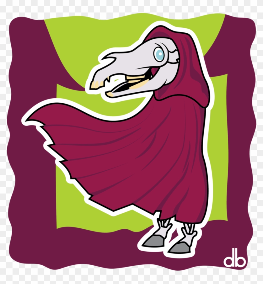 Mari Lwyd Sticker By Gr8gonzo - Cartoon #1019272