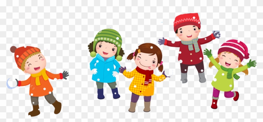Pin Playing In The Snow Clipart - Winter Wonderland Snow-much-fun Super Holiday Coloring #1019510