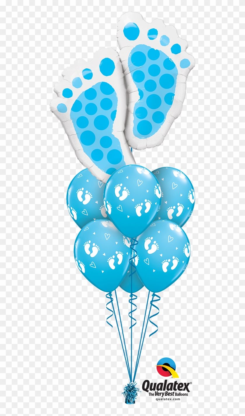 New Baby & Baby Shower - Qualatex 35 Inch Supershape Foil Balloon - Baby Feet #1020387