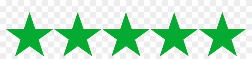 Image Result For Five Star Green - Row Of Stars Clipart #1020573