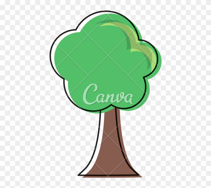 Tree Nature Symbol Cartoon - Illustration #1021683