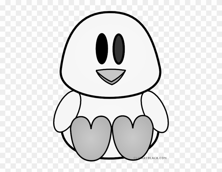 Baby Chick Animal Free Black White Clipart Images Clipartblack - Baby Chick Clip Art #1022168