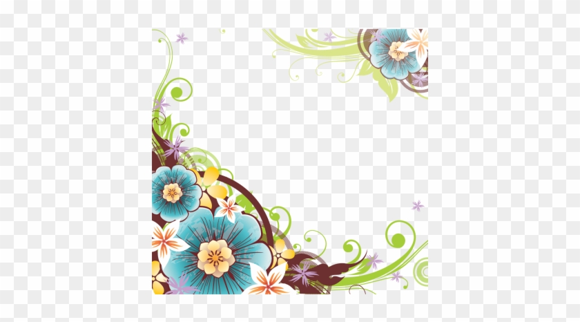 Flower Border Png Png Images - Flower Vector Border Png #1022271