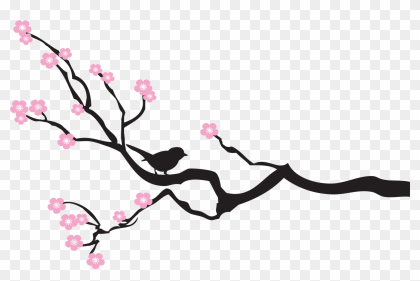 Cherry Blossom Tree Branch Template Faith Alliance - Bird On A Branch #1023036
