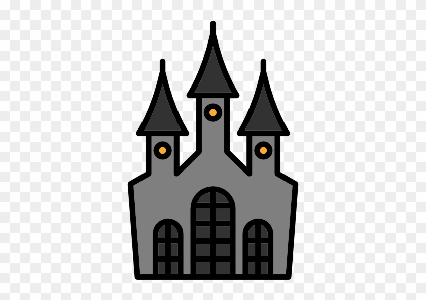 Castle Free Icon - Gray Castle Cartoon Png #1023108