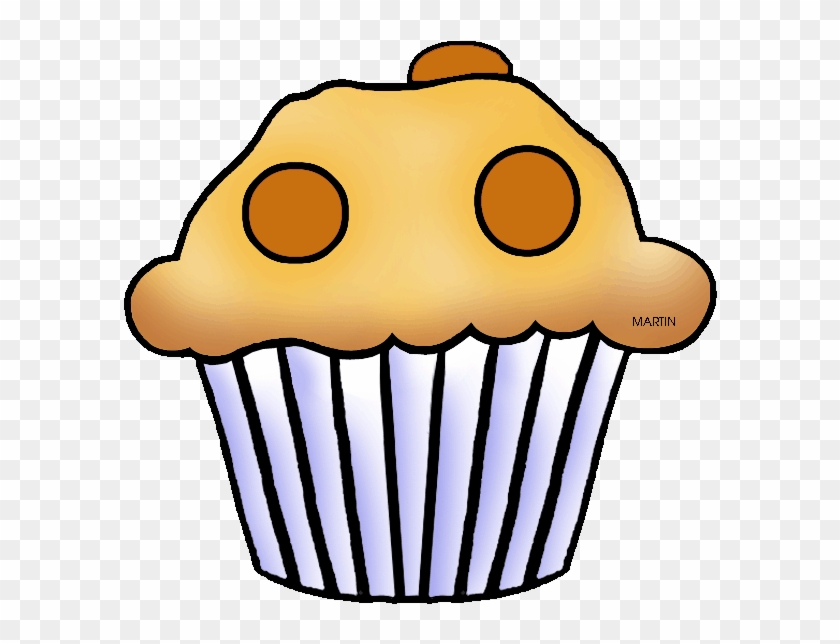Chocolate Chip Cliparts - Muffin Clip Art Free #1023120