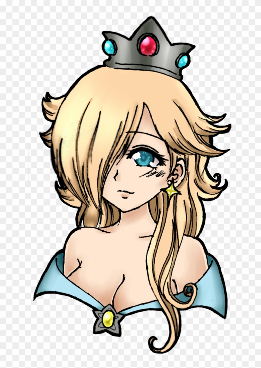 Princess Rosalina Coloured Lineart - Cartoon #1024333