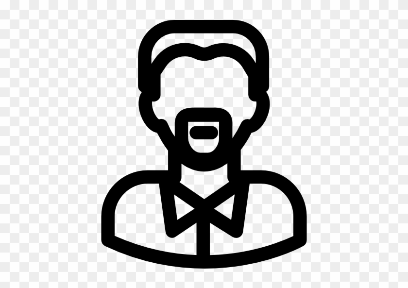 Man With Goatee Free Icon - Icon #1024654