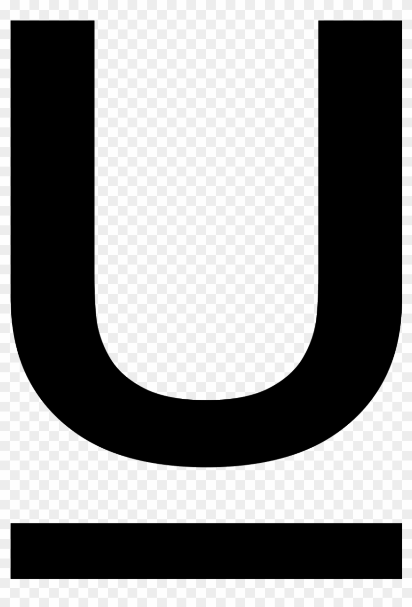 The Icon "underline" Consists Of The Outline Of A Capitalized - Underline Icon #1024956