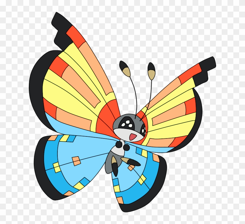 Pokemon Shiny Vivillon Ocean Is A Fictional Character - Vivillon Tundra #1024968
