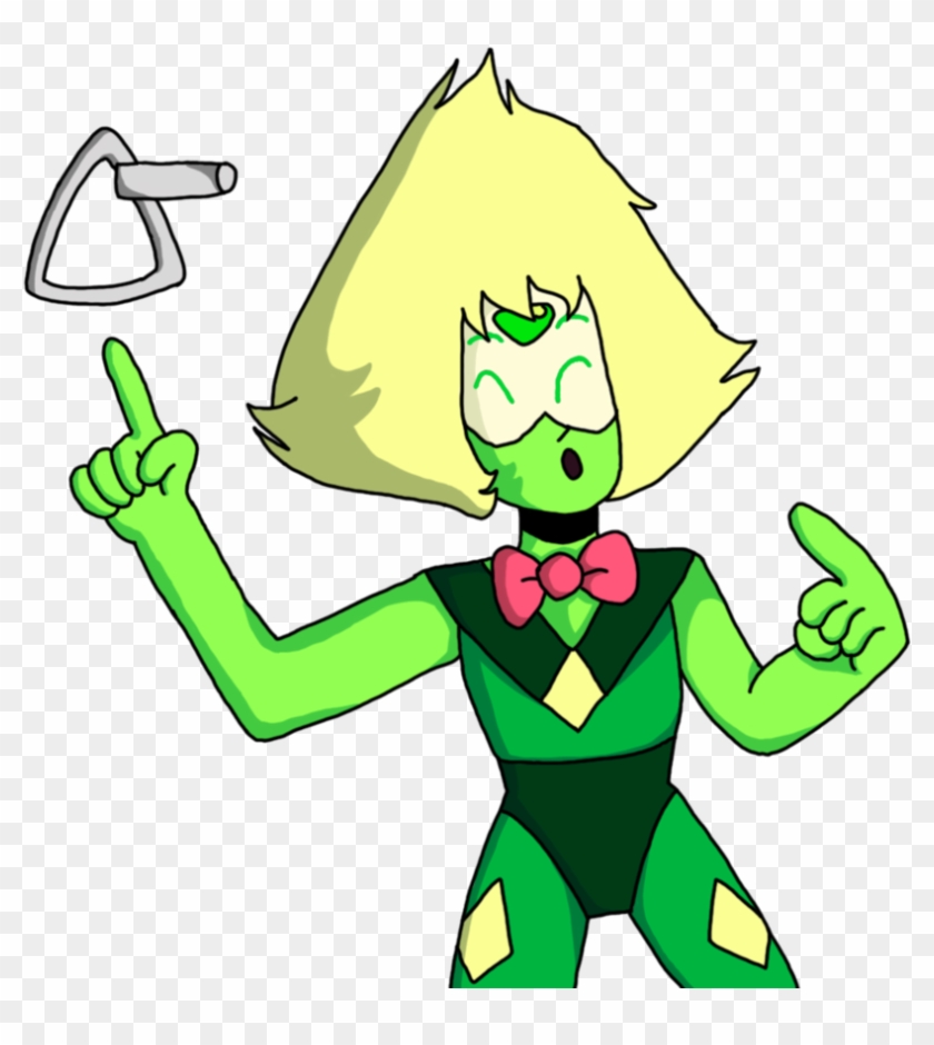 Peridot With Triangle Instrument By Chrome-diopside - Cartoon #1025080