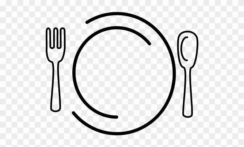 Dinner Plate Clip Art At Clker Com Vector Clip Art - Plate Fork And Knife Clipart #1025126