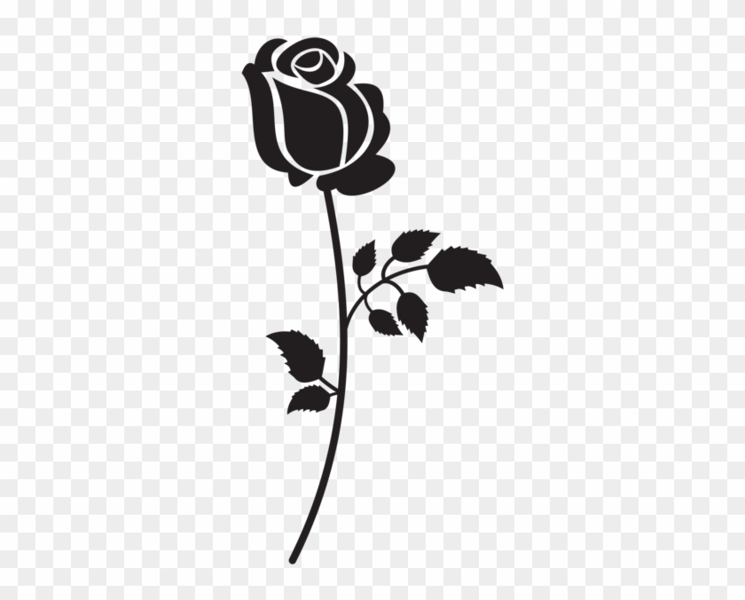 Rose Silhouette Png Clip Art Image - Rose Silhouette Transparent Background #1025138